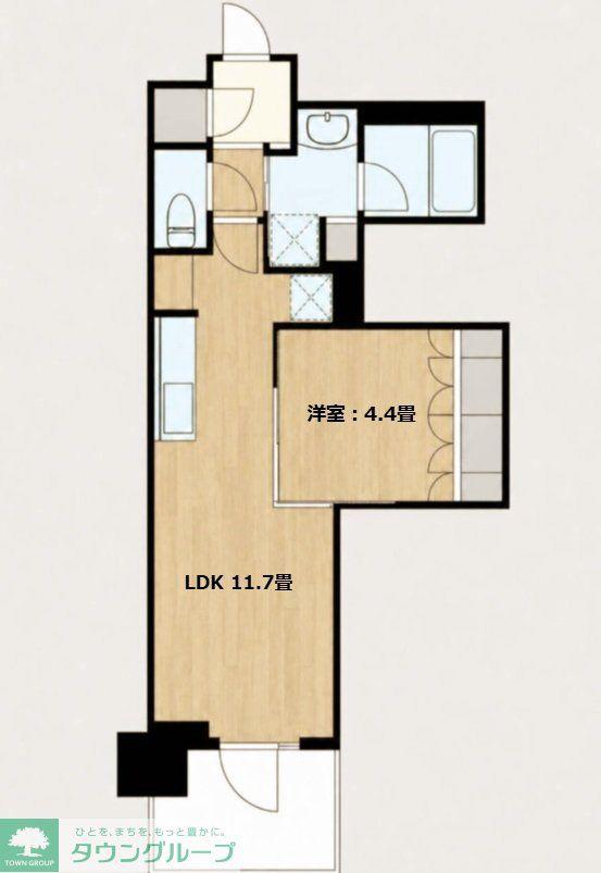 URAWA THE TOWER(1LDK/8階)の間取り写真