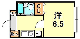 MAYA桜ビレッジ(1K/1階)の間取り写真