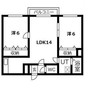 TO・WARD(2LDK/3階)の間取り写真