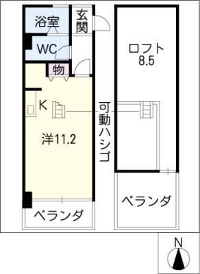 LIFETOWER(ワンルーム/5階)の間取り写真