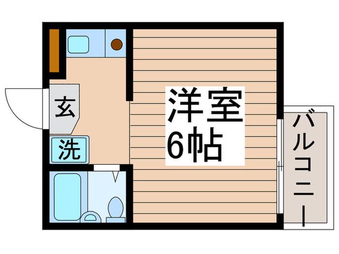 ブランシェ町屋(ワンルーム/4階)の間取り写真