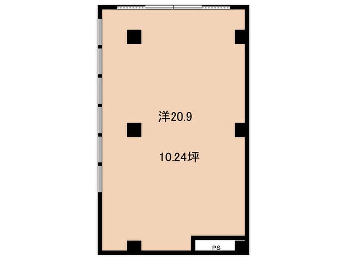 東急大井町線 旗の台駅 徒歩3分 5階建 築3年(ワンルーム/1階)の間取り写真