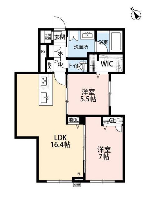 ARMONIA DUE(2LDK/3階)の間取り写真