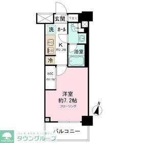 JP NOIE亀戸(1K/2階)の間取り写真
