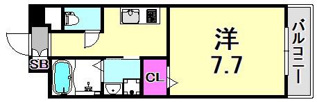 エスペランサ(1K/3階)の間取り写真
