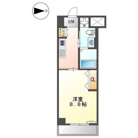 REGALO PLUS(1K/4階)の間取り写真