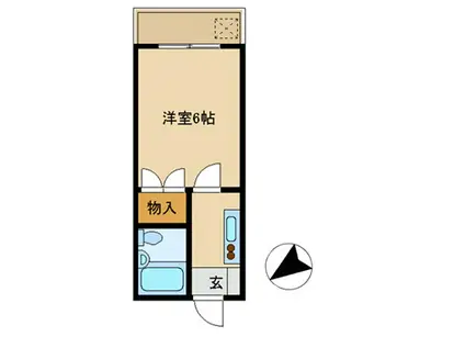 チャレンジYM・T(1K/1階)の間取り写真