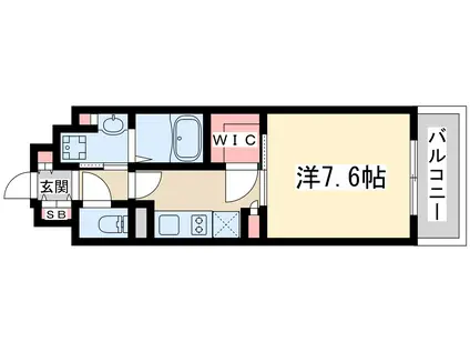 アビティ江坂(1K/8階)の間取り写真