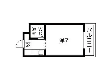 サンパレス布施(1K/2階)の間取り写真