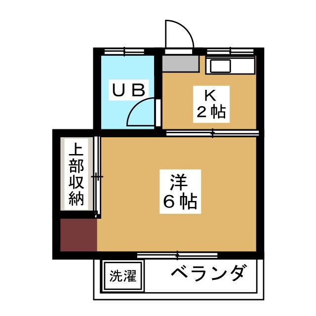 代田荘(1K/1階)の間取り写真