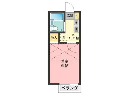 エム・ティー・ハイツ(1K/2階)の間取り写真