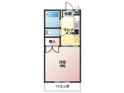 条南エクスポート(1K/3階)の間取り写真