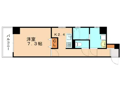 NYCマンション(1K/6階)の間取り写真