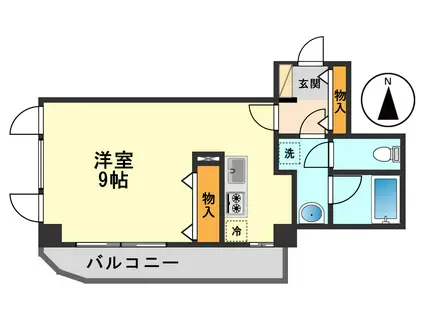 サル・ドュ・セジュール(1K/4階)の間取り写真