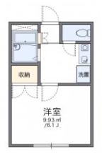 レオパレスNISHISUNA(1K/1階)の間取り写真