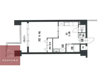大拓ハイツ6(1DK/3階)の間取り写真