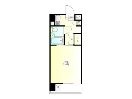 ハイタウン大森NO.2(1K/9階)の間取り写真