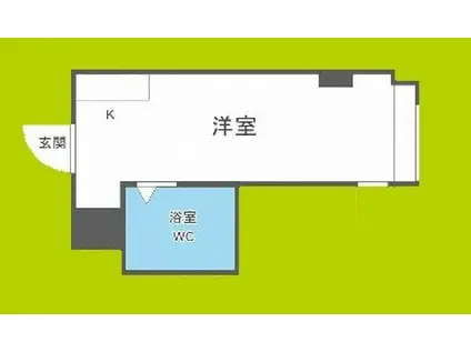 昭和グランドハイツ第二菅栄(ワンルーム/7階)の間取り写真