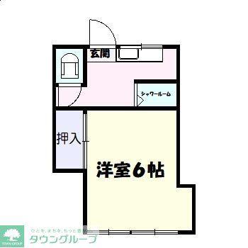 メゾンチェルシー(1K/2階)の間取り写真