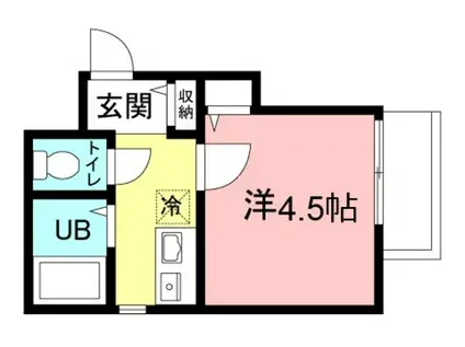 フェイス東三田(1K/1階)の間取り写真