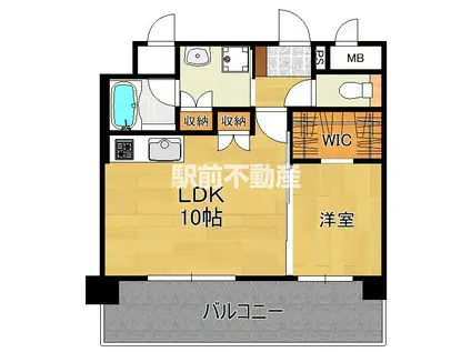 LEXUS GARDEN箱崎タワーズEA(1LDK/11階)の間取り写真