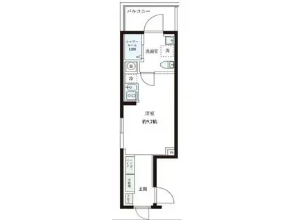 レピュア大島レジデンスII(ワンルーム/5階)の間取り写真
