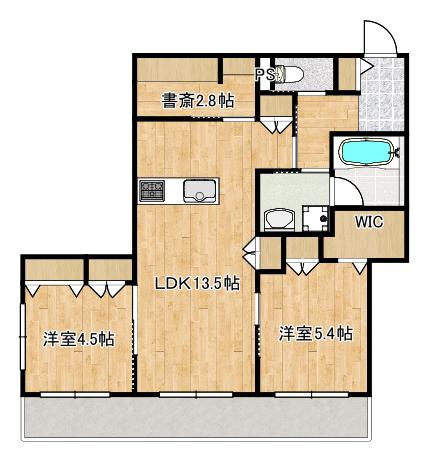 AVENIR K(2SLDK/2階)の間取り写真