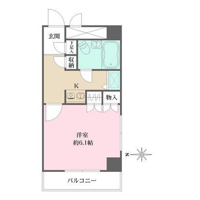 藤和シティコープ大倉山駅前(1K/3階)の間取り写真