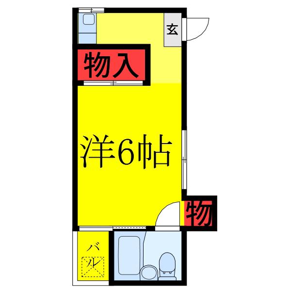 コーポ晴貞(1K/1階)の間取り写真