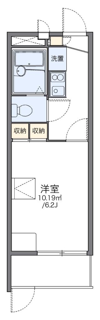レオパレスOHNO(1K/1階)の間取り写真
