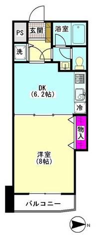 サンライフハイツ(1K/3階)の間取り写真