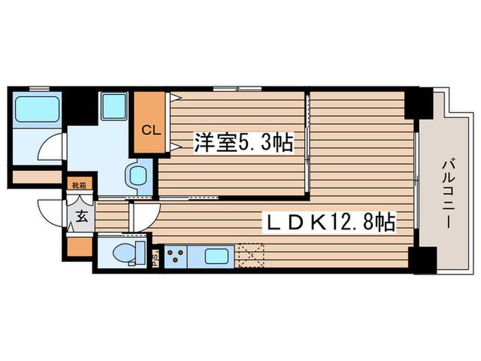 GRANDE PONTE泉(1LDK/3階)の間取り写真