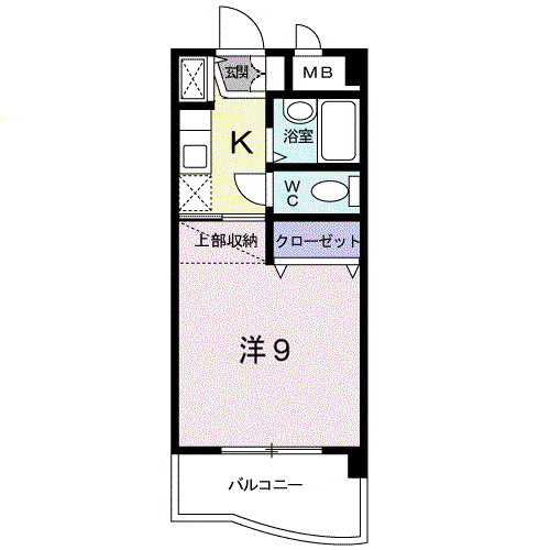 MAISONOHMICHI(1K/1階)の間取り写真
