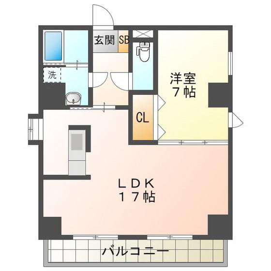 アバンハウスI(1LDK/3階)の間取り写真