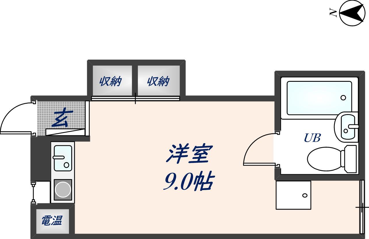 シンコーハイツ(ワンルーム/3階)の間取り写真