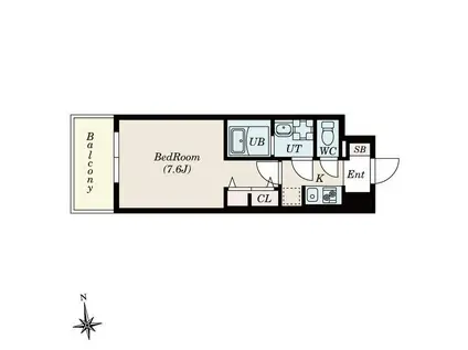 S-RESIDENCE桜本町AWESOMEなんでも乗ります(1K/11階)の間取り写真