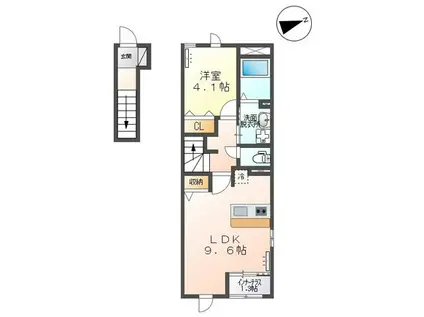 SEAGULL HOUSE(1LDK/2階)の間取り写真