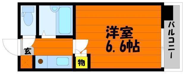 ミヨシマンション(1K/4階)の間取り写真