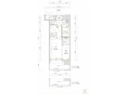 グランフォーレ博多駅東スタイル(1LDK/14階)の間取り写真