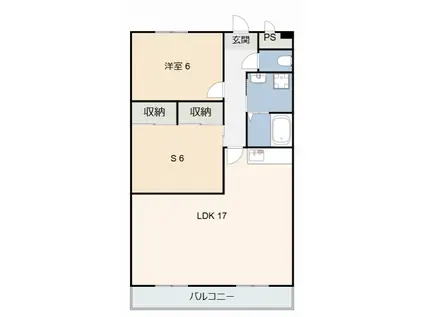 ペルテ花菱(1SLDK/1階)の間取り写真