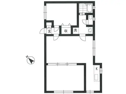 カーム神宮前(2LDK/2階)の間取り写真