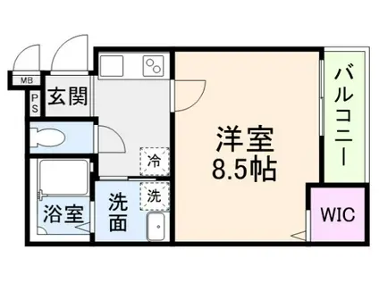 フジパレス堺白鷺V番館(1K/2階)の間取り写真
