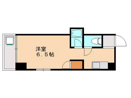 ロイヤルコープ博多(ワンルーム/4階)の間取り写真