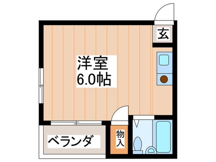 メゾンサンライズ(ワンルーム/4階)の間取り写真