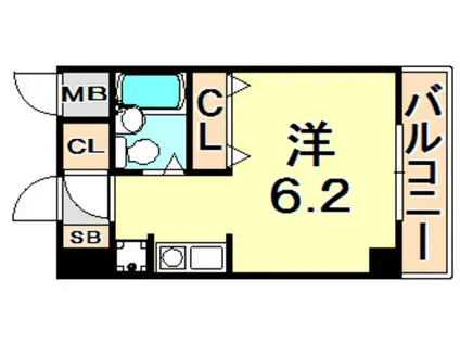 オーク&パートナーズビル(1K/3階)の間取り写真