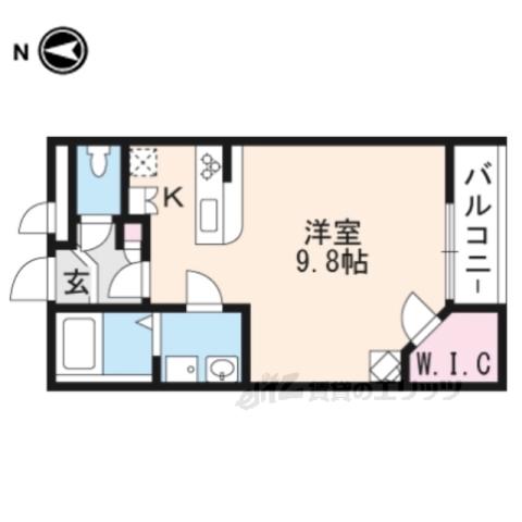 レオパレス島之内(ワンルーム/3階)の間取り写真