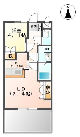 エトワール(1LDK/1階)の間取り写真