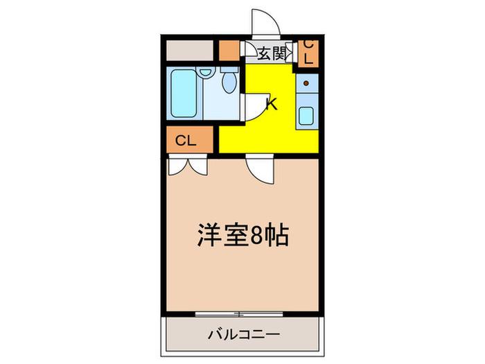 MA・MEZON(1K/3階)の間取り写真