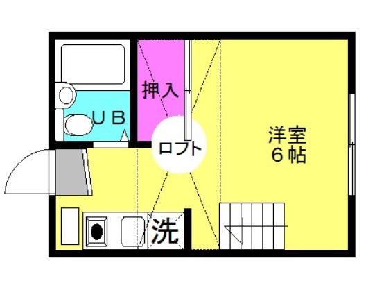 JR山陽本線 東加古川駅 徒歩17分 2階建 築31年(1K/1階)の間取り写真