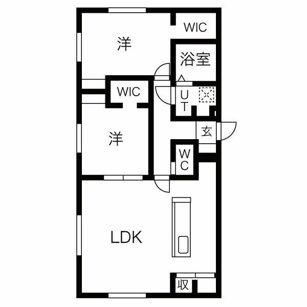 RーFINO札幌桑園(3LDK/5階)の間取り写真